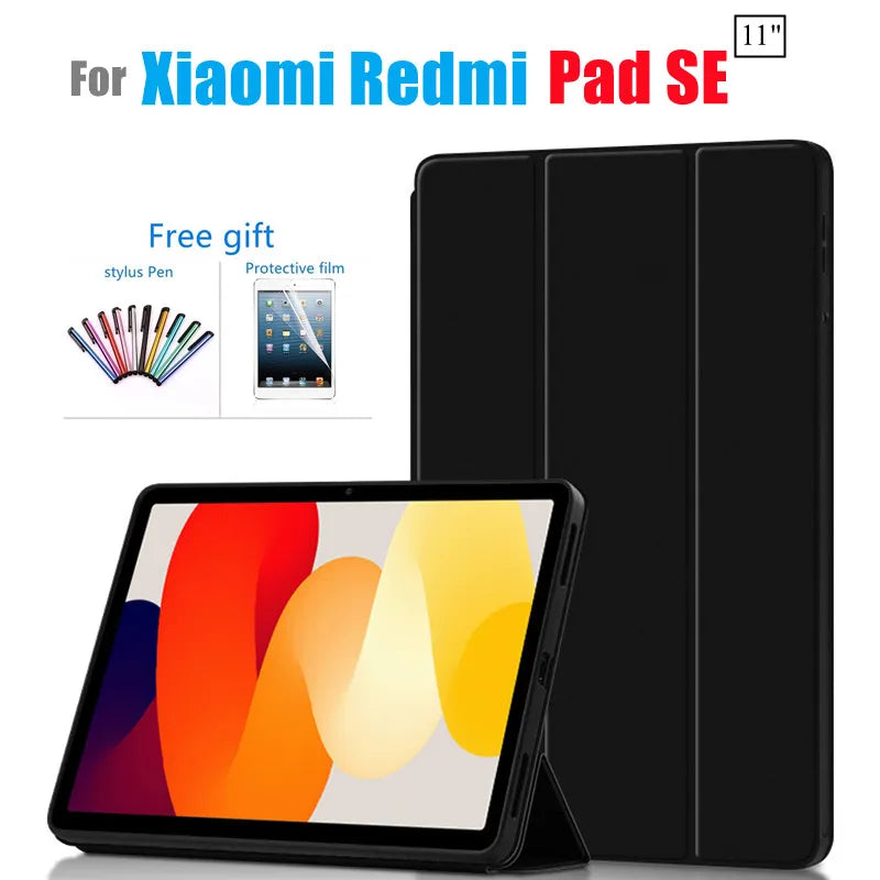 With Pencil Holder Funda for Xiaomi Redmi Pad Tablet Case Redmi SE 11 inch  2023 Flip Stand for Xiaomi Redmi Pad 10.6 Case Cover