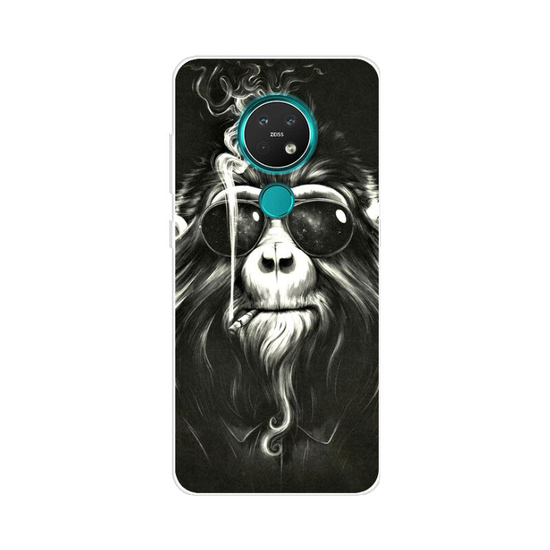 Deksel til Nokia 7.2 deksel 6.2 C20 C30 silikondeksel med motiv For Nokia 6.2 deksel Bumper Nokia X20