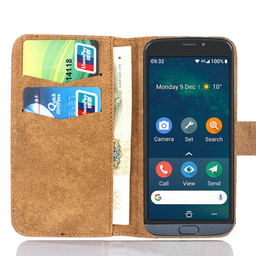 Deksel til Doro 8050 Case Flip Customize Ultra-thin Leather Fashion Vintage Luxury Protective Phone Cover
