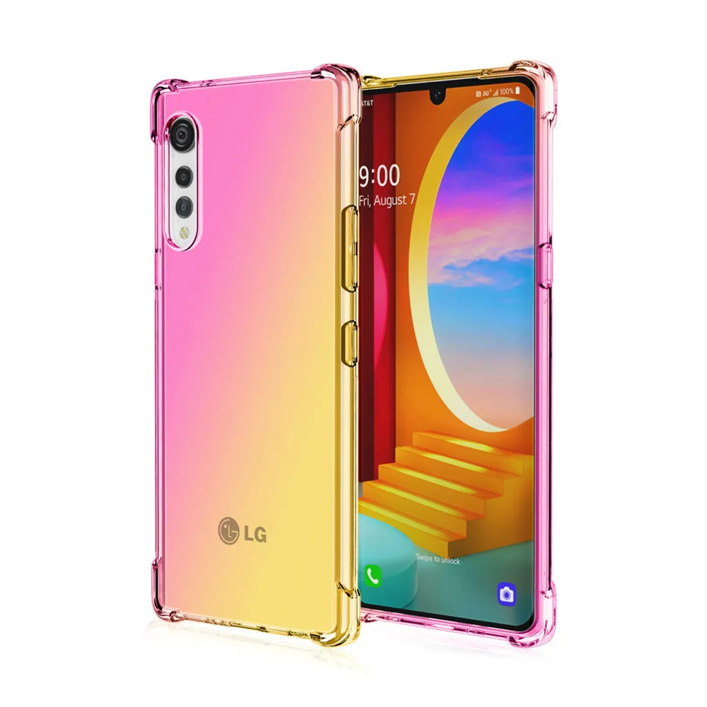 Deksel til LG Velvet 5G Stylo 5 6 Phoenix 5 Rainbow Color Anti-Knock Cover For LG V60 ThinQ Aristo 5