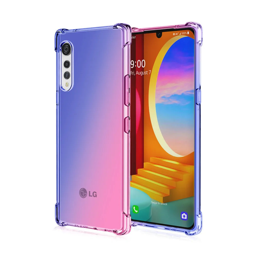 Deksel til LG Velvet 5G Stylo 5 6 Phoenix 5 Rainbow Color Anti-Knock Cover For LG V60 ThinQ Aristo 5
