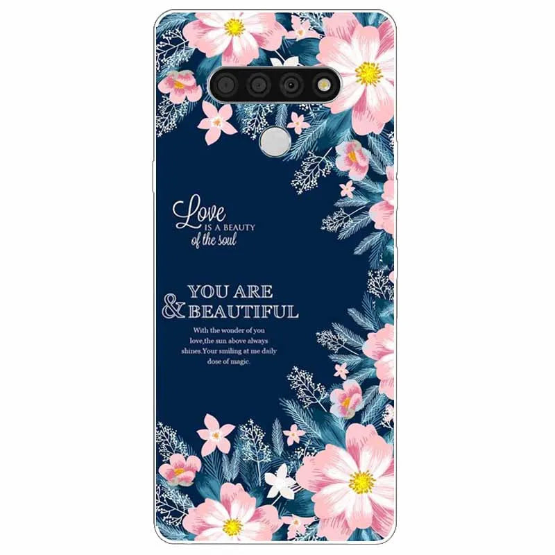 Deksel til LG K51 K61 V50 V60 Thinq Case Cute Cat Silicone Coque for LG K61 V50 Thinq Cases K 61 Shockproof Shell Bag