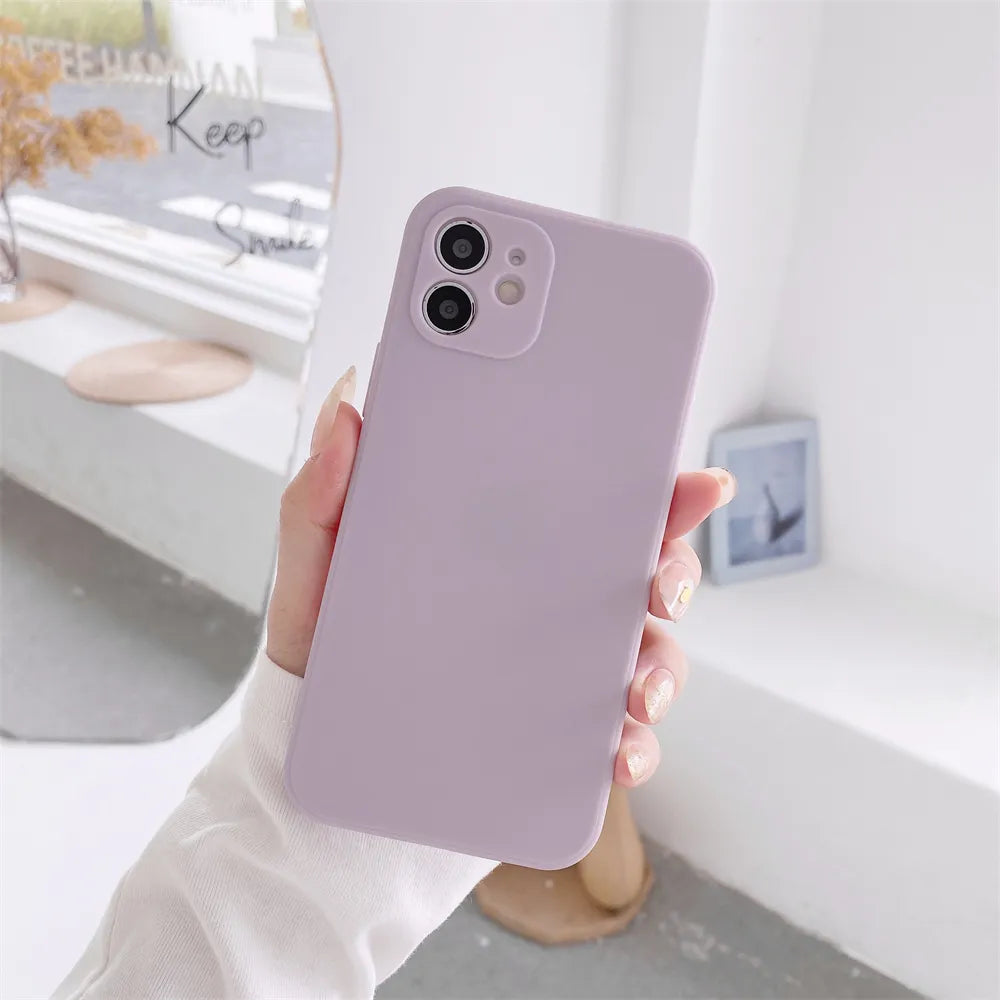 Deksel til Huawei P10 P20 P30 P40 Lite E P50 Pro P Smart Z 2021 Y6s Y9s Y7a Y9a Soft Thin Candy Cover