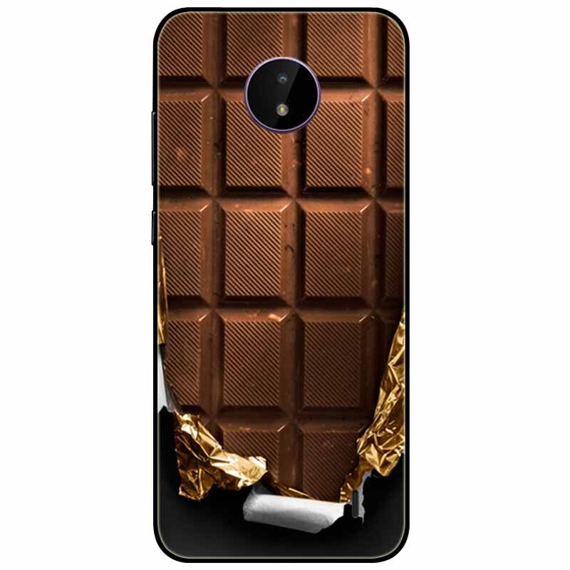 Deksel til Nokia C20 deksel C30 C10 Silicone Landscape Soft Black Covers for Nokia C 20 G300 For NokiaC20 støtsikkert TPU Bag