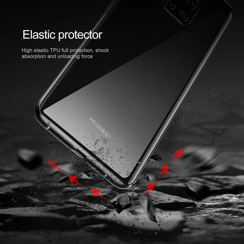 Deksel til Huawei Mate 10 20 X 30 40 50 Pro Plus Lite 20X Shockproof Back Phone Cover