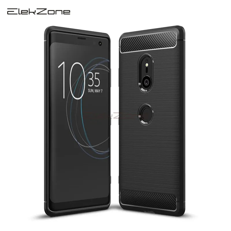 Deksel til Sony Xperia XZ3 XZ1 XZ2 Premium Case Carbon fiber Cover Shockproof Phone Cases For Sony Xperia XZ2 Compact XZ1 Back cover