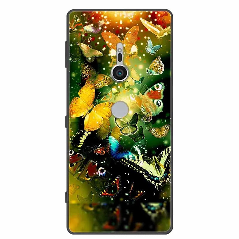 Deksel til Sony Xperia XZ1 XZ2 XZ3 Cover Silicone Painted Soft Phone Back Cases for Sony XZ2 Compact Premium Protective Funda Capa