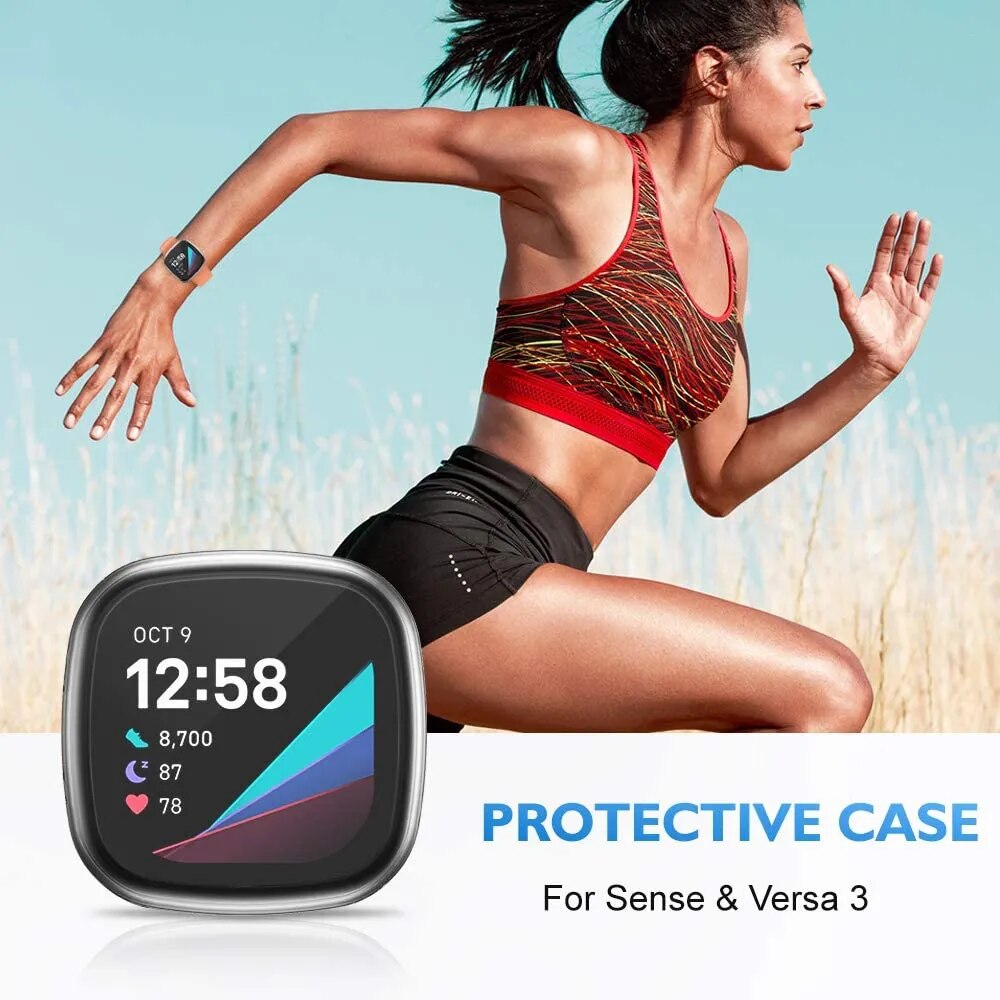 Deksel til Fitbit Versa 1 / 2 / 3 og Sense vanntett skall