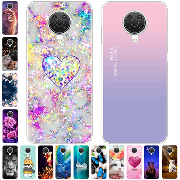 Deksel til Nokia G20 G10 Case C20 C30 Silicone Shockproof Cat Bumper Covers for Nokia C20 C 20 Printing Slim Fundas Bag