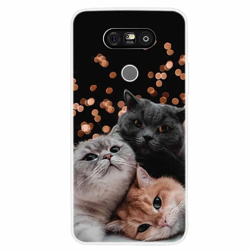 Deksel til LG G5 Case Luxury Soft Silicone Back Cover Phone Case For LG G5 H860 H850 F700L Coque TPU Cartoon Bumper Funda Fashion Shell