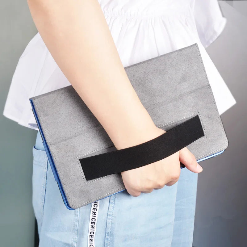 Deksel til TCL 10 Tab Max 4G 10.36 Android 9296G Tablet Case Print PU Leather Folding Stand with Hand Holder Magnetic Cover 9295G
