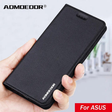 Deksel til Asus Zenfone Max Pro M1 M2 zb601kl zb602kl ZB555KL ZB570TL 5 5z ZS620KL ZE620KL zb633kl zb631kl Leather flip cover back case