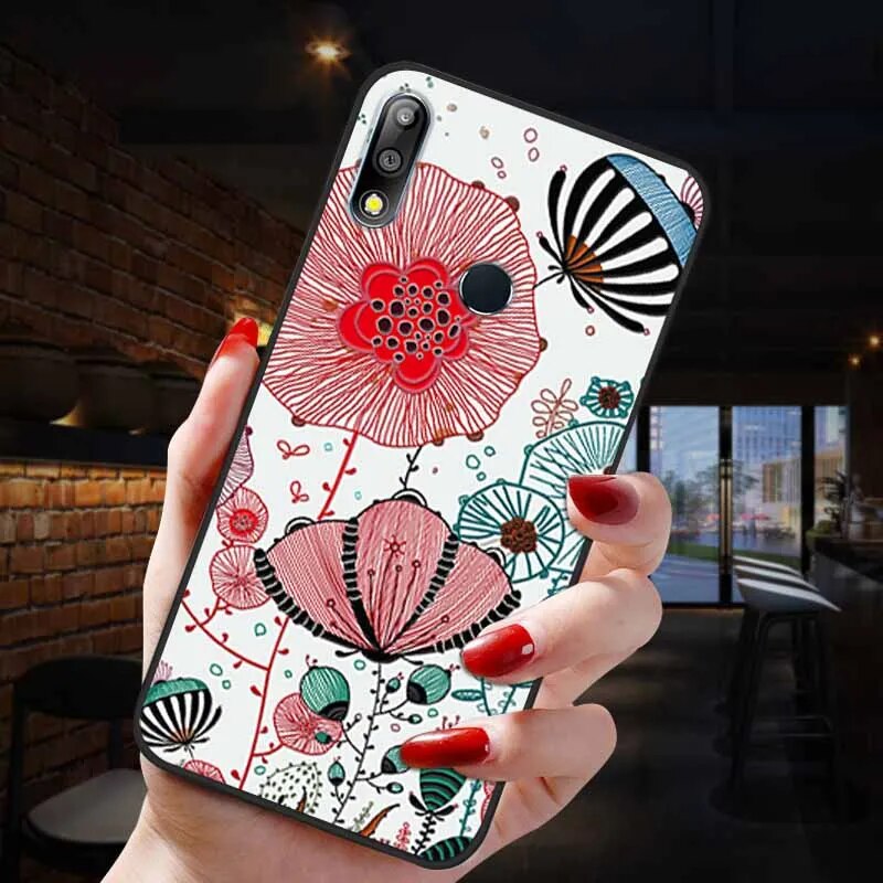 Deksel til Asus Zenfone 5 ZE620KL Case 3D Emboss Soft Silicon Cover for Asus ZB601KL ZB602KL ZE554KL ZE552KL ZB631KL ZB633KL Phone Case