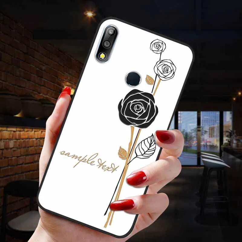 Deksel til Asus Zenfone 5 ZE620KL Case 3D Emboss Soft Silicon Cover for Asus ZB601KL ZB602KL ZE554KL ZE552KL ZB631KL ZB633KL Phone Case
