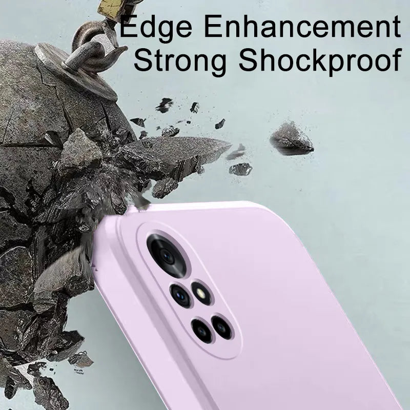 Deksel til Huawei P10 P20 P30 P40 Lite E P50 Pro P Smart Z 2021 Y6s Y9s Y7a Y9a Soft Thin Candy Cover