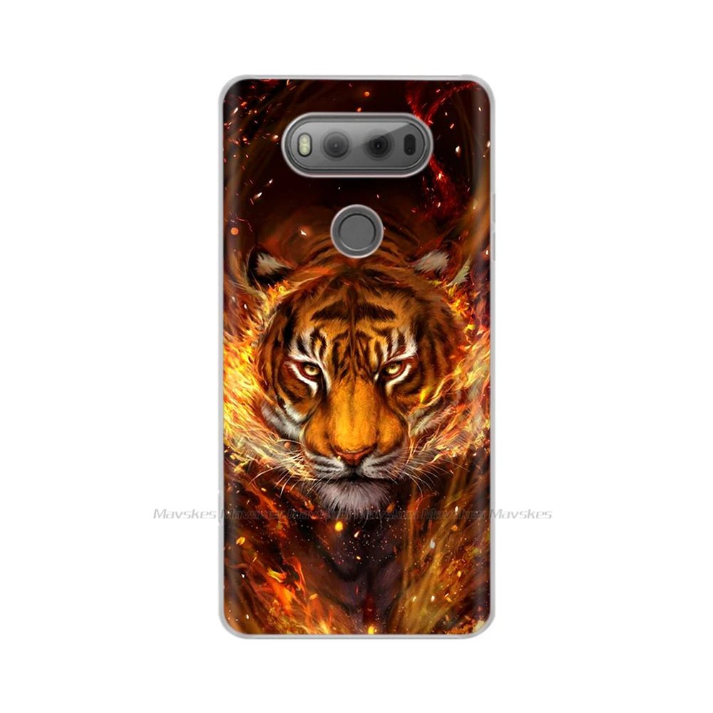 Deksel til LG V20 Case For LG V20 LGV20 V 20 Plus Pattern TPU Cell Phone Case Bumper Fundas