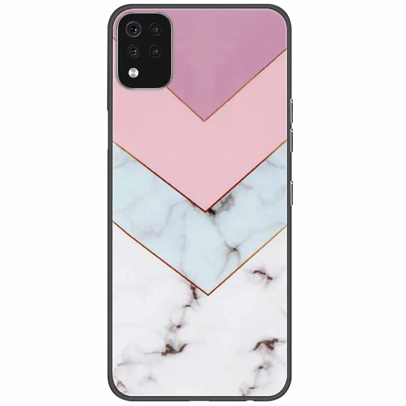 Deksel til LG K42 K52 K62 Q52 Case Soft Painted Wolf Silicone Black Covers For LG K62 Cases K 42 Shockproof Funda for LGK52