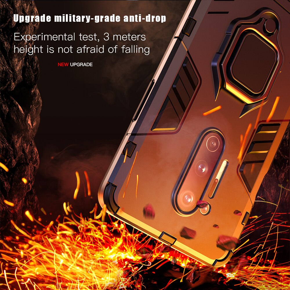 Deksel til Oneplus 8 Pro Stand Car Ring Magnetic Back Phone Cover for Oneplus 8 Pro 7 Pro 6T 7T Pro 7T