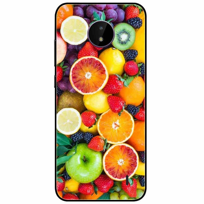 Deksel til Nokia C20 deksel C30 C10 Silicone Landscape Soft Black Covers for Nokia C 20 G300 For NokiaC20 støtsikkert TPU Bag