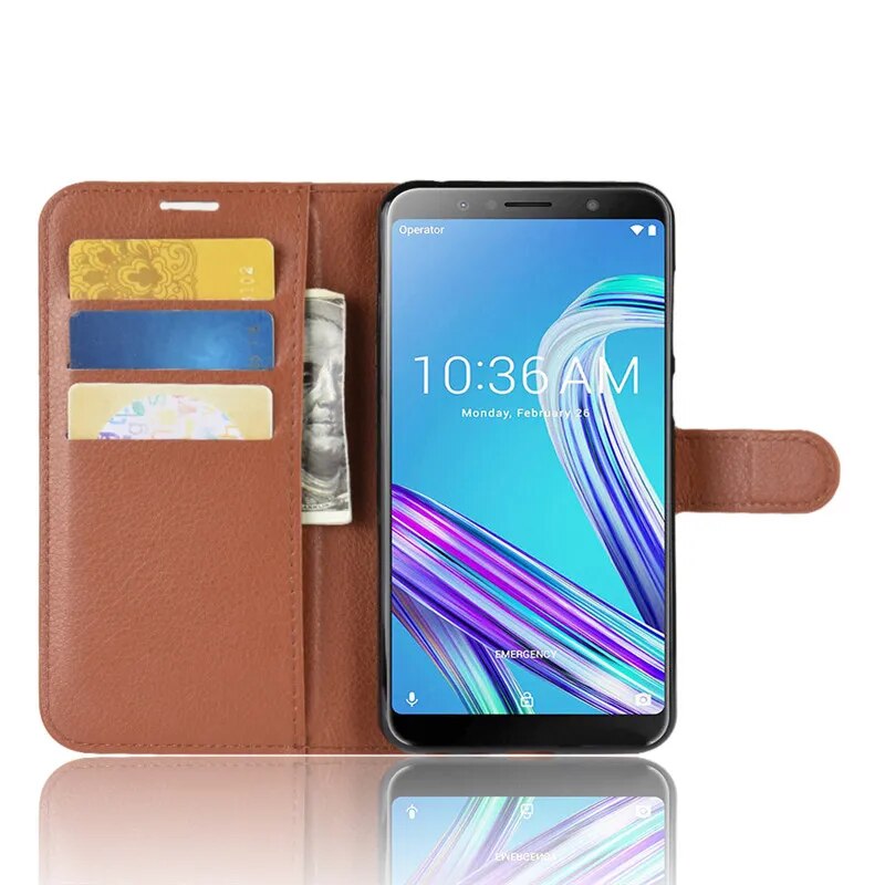Deksel til Asus Zenfone Max Pro M1 ZB602KL Case Flip 6.0 PU Leather Cover Phone Case For ASUS ZB602KL ZB ZB602 602 602KL KL X00TD Case