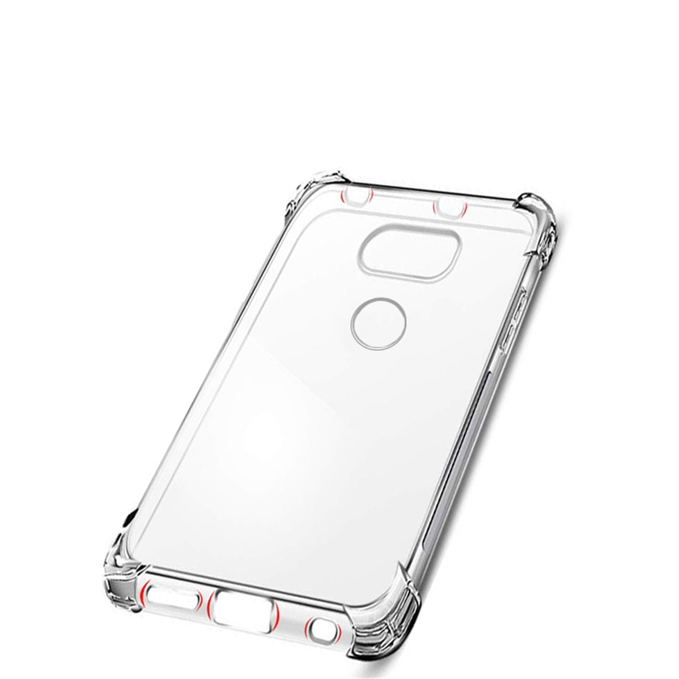 Deksel til LG V20 V30 V40 V50 V60 ThinQ Case LG G8S G8 G7 G6 K22 K42 K92 K52 K62 Plus K40 K51 Clear Air Cushion Shockproof Airbag Cover