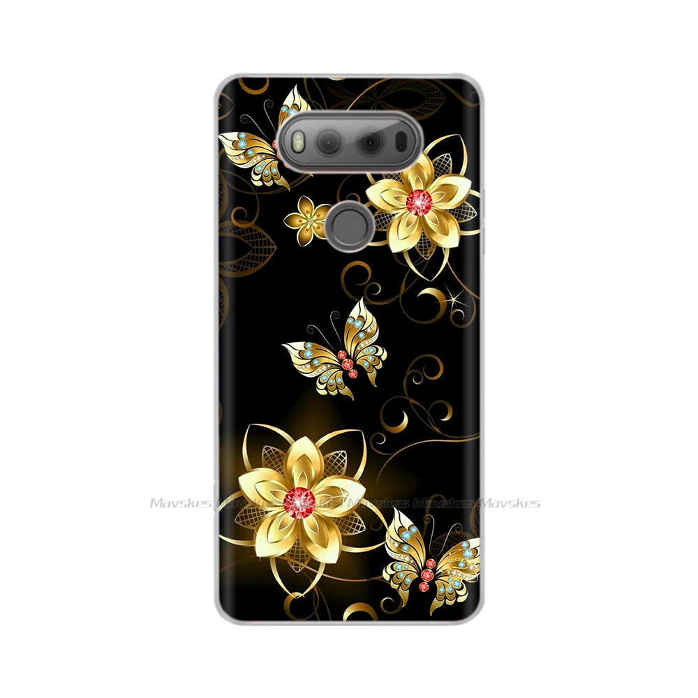 Deksel til LG V20 Case For LG V20 LGV20 V 20 Plus Pattern TPU Cell Phone Case Bumper Fundas