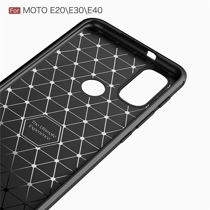 Deksel til Motorola Moto E20 E30 E40 E22 E22i E32 Carbon Fiber Case For G10 G20 G30 G50 5G G100 G31 G41 G51 G71 G22 G32 G42 G52 G72 G82