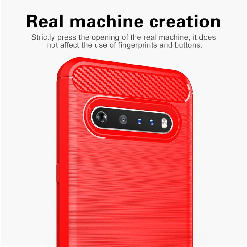 Deksel til LG V60 ThinQ Case For LG V60 ThinQ V60 Thin Q Coque Shockproof Silicone Bumper Soft TPU Cover For LG V60 ThinQ Fundas