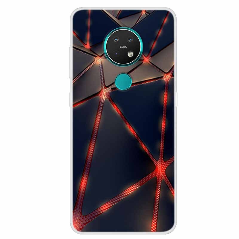 Deksel til Nokia 7.2 deksel 6.2 C20 C30 silikondeksel med motiv For Nokia 6.2 deksel Bumper Nokia X20