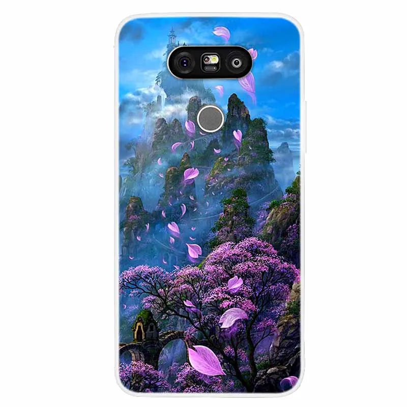 Deksel til LG G5 Case Luxury Soft Silicone Back Cover Phone Case For LG G5 H860 H850 F700L Coque TPU Cartoon Bumper Funda Fashion Shell