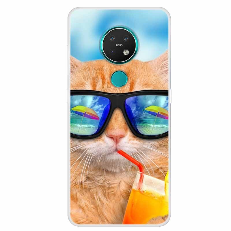 Deksel til Nokia 7.2 deksel 6.2 C20 C30 silikondeksel med motiv For Nokia 6.2 deksel Bumper Nokia X20