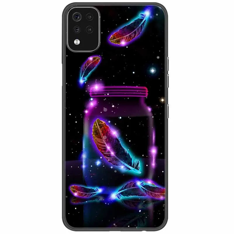 Deksel til LG K42 K52 K62 Q52 Case Soft Painted Wolf Silicone Black Covers For LG K62 Cases K 42 Shockproof Funda for LGK52