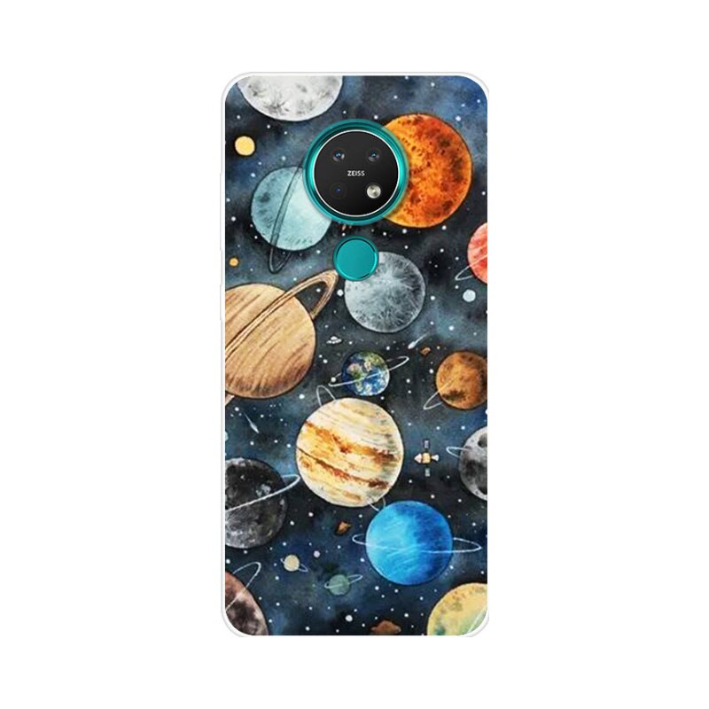 Deksel til Nokia 7.2 deksel 6.2 C20 C30 silikondeksel med motiv For Nokia 6.2 deksel Bumper Nokia X20