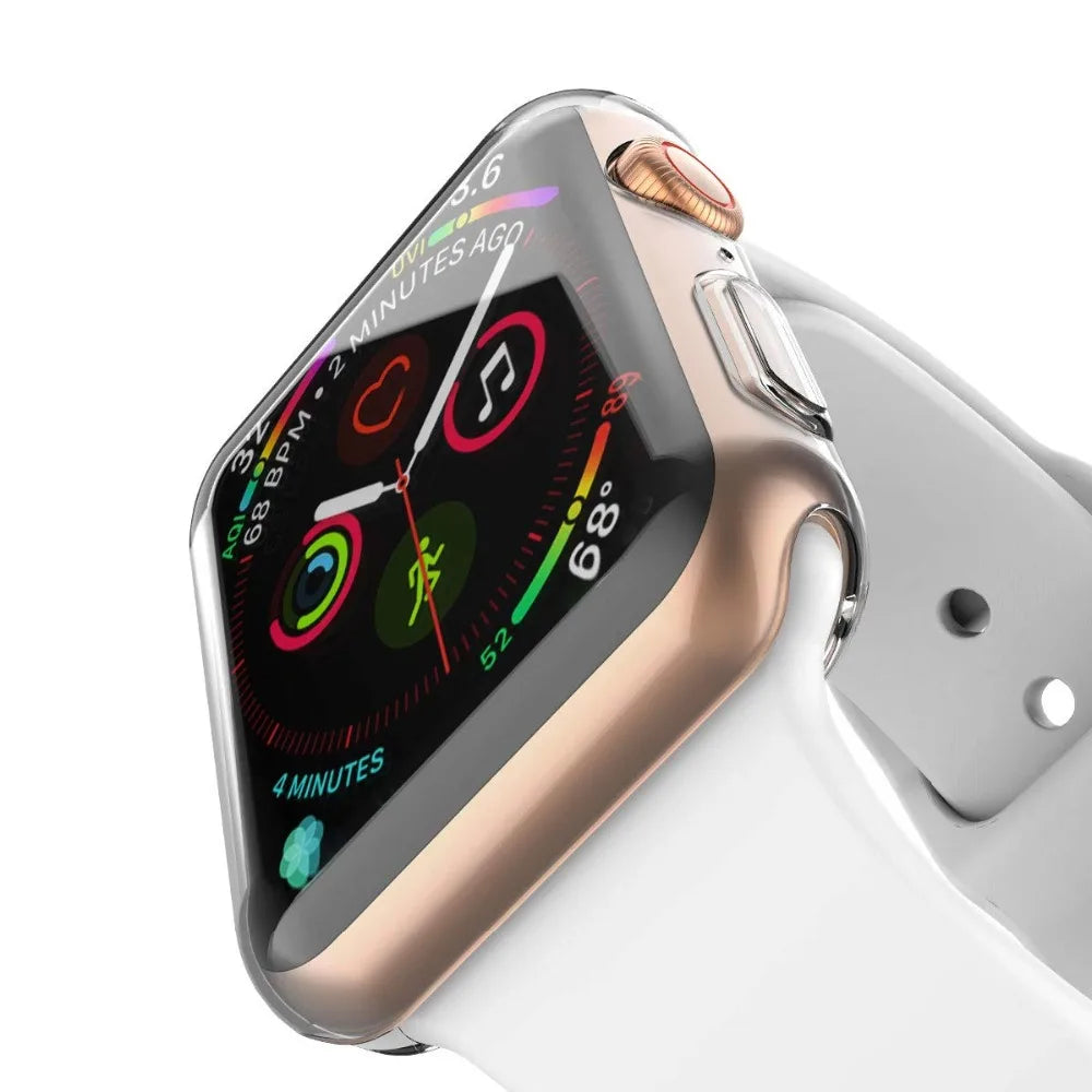 Deksel til Apple Watch Series 3-9 & SE (38-45mm) - Heldekkende bumper- og reimdeksel