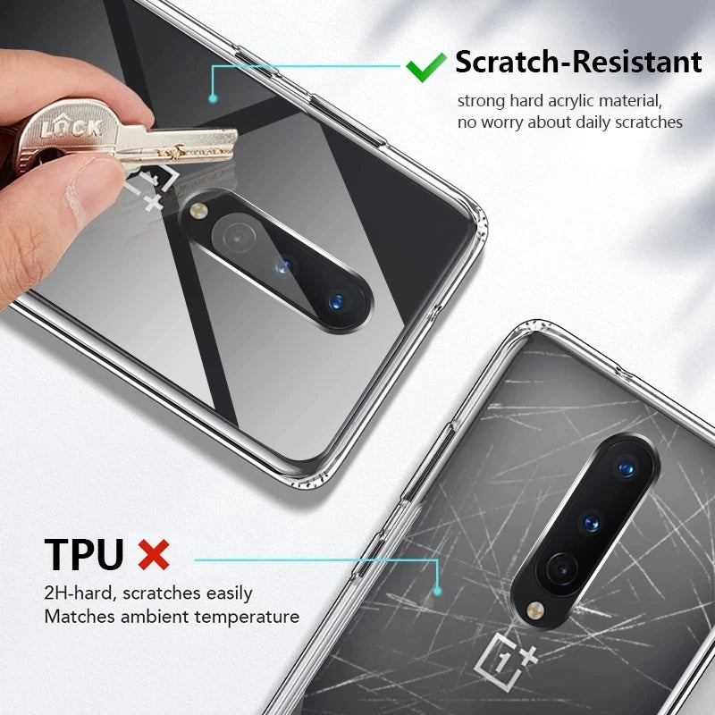 Deksel til Oneplus 11 7 6T 8 9 10 Pro Shockproof Soft Silicone Case For Oneplus 7T 6 Pro Back Cover