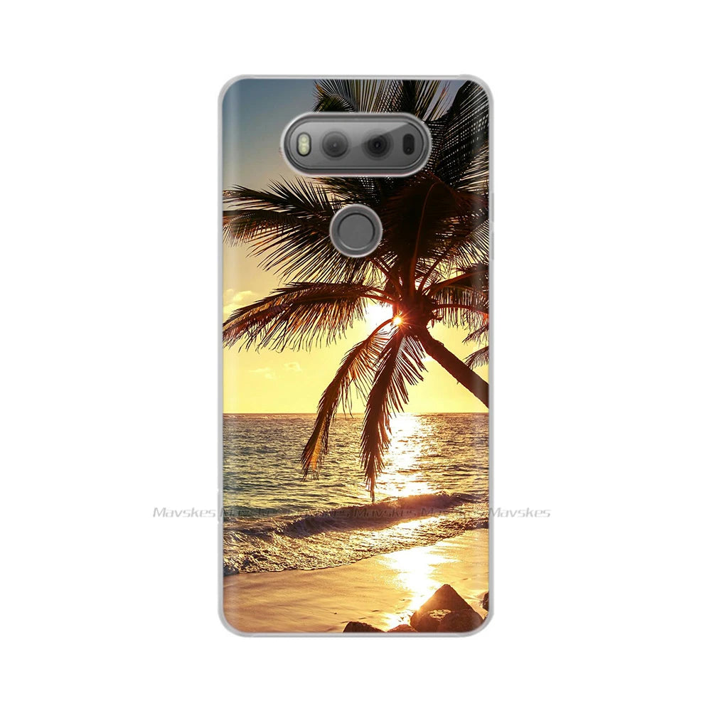 Deksel til LG V20 Case For LG V20 LGV20 V 20 Plus Pattern TPU Cell Phone Case Bumper Fundas