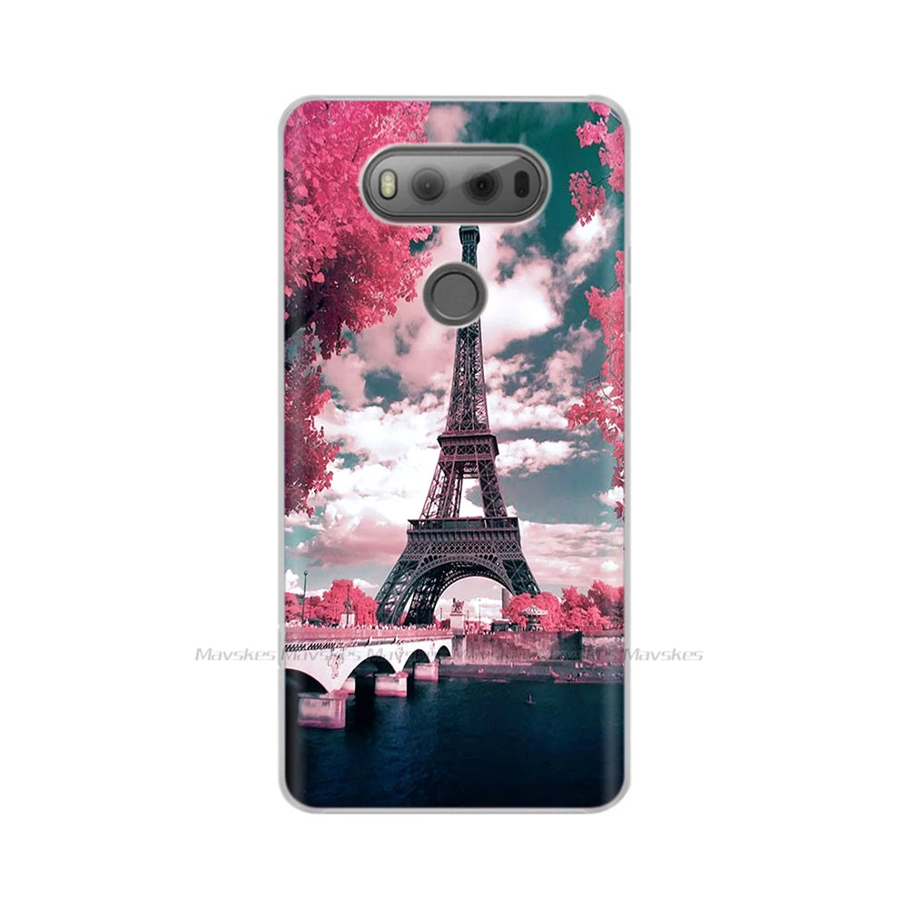 Deksel til LG V20 Case For LG V20 LGV20 V 20 Plus Pattern TPU Cell Phone Case Bumper Fundas