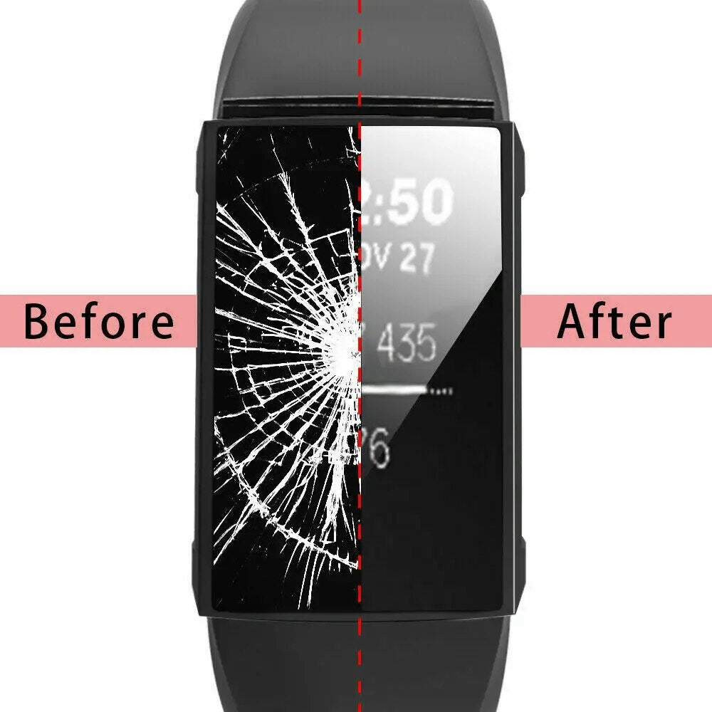 Deksel til Fitbit Charge 3 og Charge 4 galvanisert heldekkende TPU