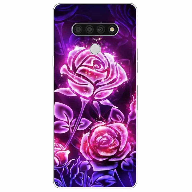 Deksel til LG K51 K61 V50 V60 Thinq Case Cute Cat Silicone Coque for LG K61 V50 Thinq Cases K 61 Shockproof Shell Bag