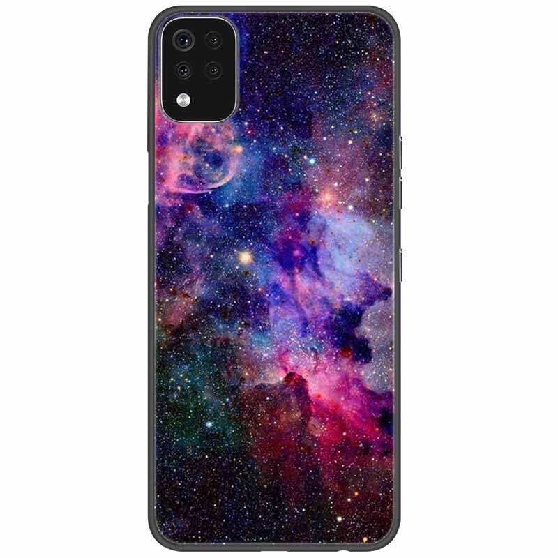 Deksel til LG K42 K52 K62 Q52 Case Soft Painted Wolf Silicone Black Covers For LG K62 Cases K 42 Shockproof Funda for LGK52
