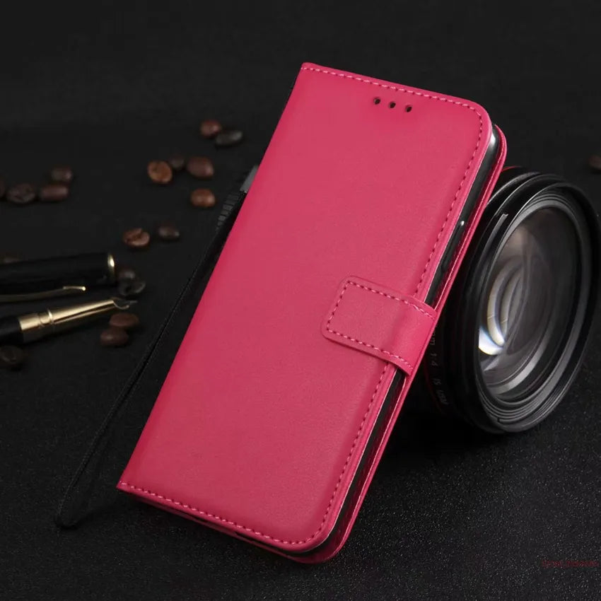 Deksel til Huawei P8 P9 P10 P20 P30 P40 Lite Pro 2017 P40Lite P30lite P20Lite Flip Cover Card Slot Bags