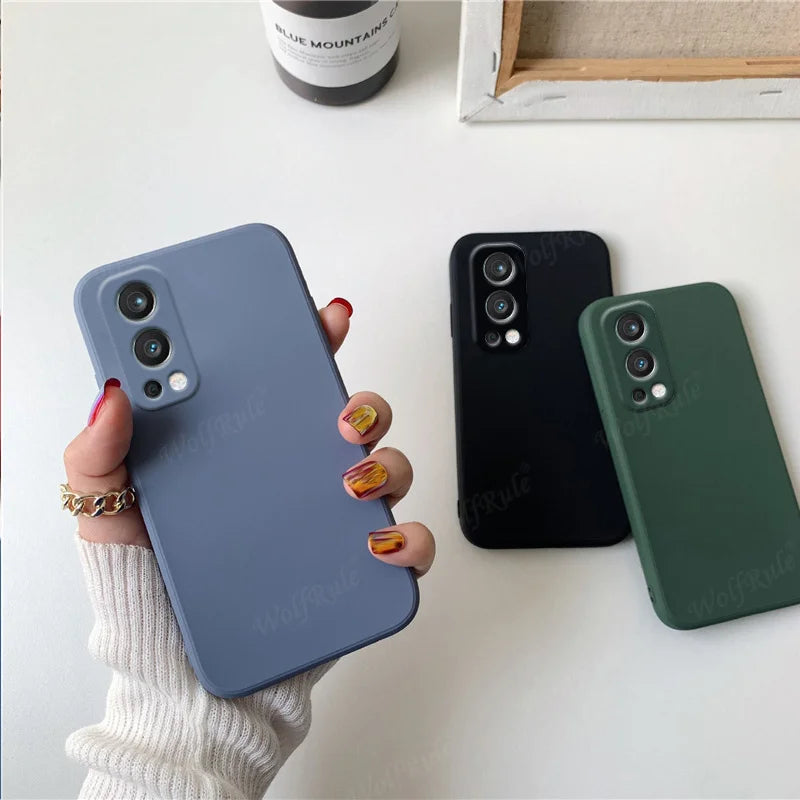 Deksel til Oneplus Nord 2 5G Case For Oneplus Nord 2 5G Capas Phone Bumper TPU Shockproof Soft Cover For Oneplus Nord 2 5G Fundas