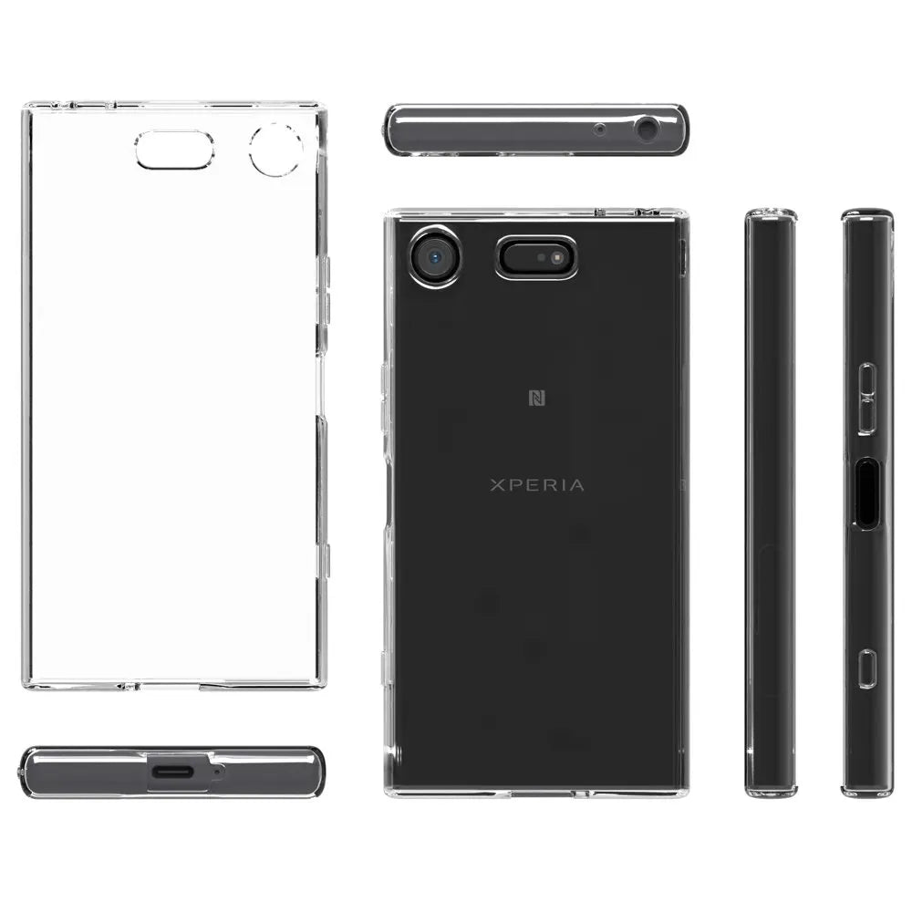 Deksel til Sony Xperia XZ1 TPU Silicone Durable Clear Transparent Soft Case for Sony Xperia XZ1 Compact Phone protective Back Cove