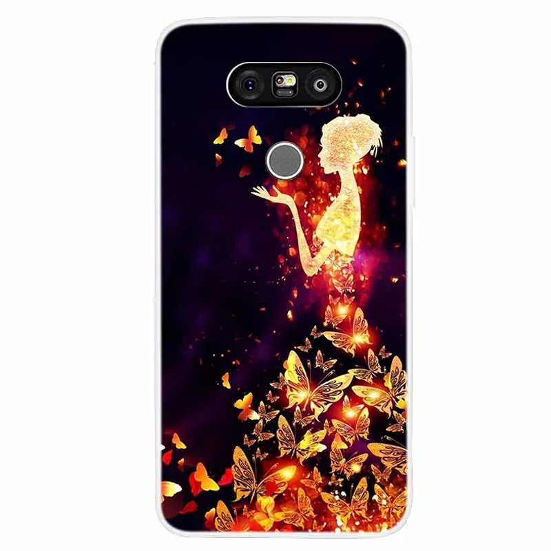 Deksel til LG G5 Case Luxury Soft Silicone Back Cover Phone Case For LG G5 H860 H850 F700L Coque TPU Cartoon Bumper Funda Fashion Shell