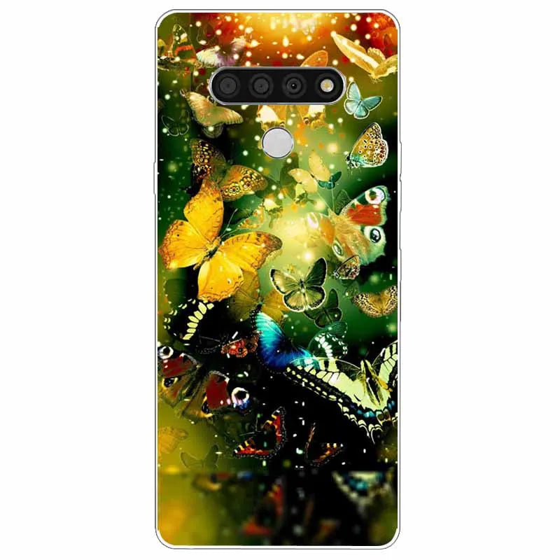 Deksel til LG K51 K61 V50 V60 Thinq Case Cute Cat Silicone Coque for LG K61 V50 Thinq Cases K 61 Shockproof Shell Bag