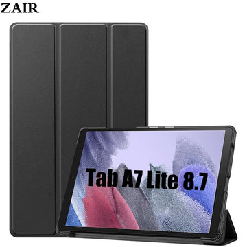 Deksel til Samsung Galaxy Tab A7 Lite 8.7 SM-T220 SM-T225 Tablet Case Tri-fold Hard PC Back Cover Tab A7 Lite 2021 Case Funda