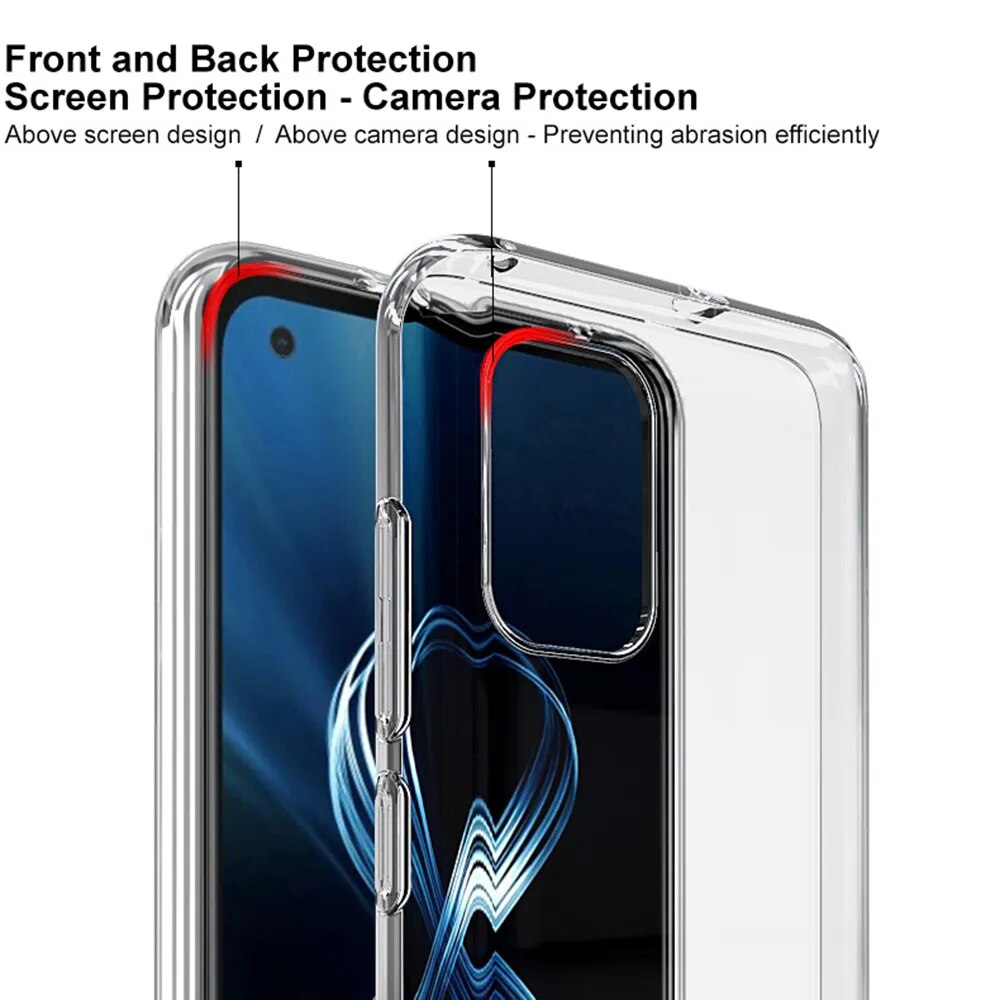 Deksel til ASUS Zenfone 8 ZS590KS Soft TPU Silicone Mobile Phone Case Zenfone8 Shockproof Fundas