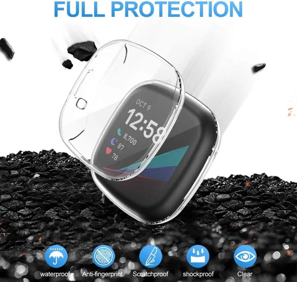 Deksel til Fitbit Versa 1 / 2 / 3 og Sense vanntett skall