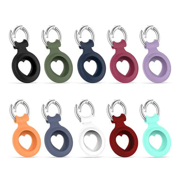 Deksel til Apple AirTag deksel Heart-shaped Silicone Protector deksel For Apple Apple AirTag Buckle