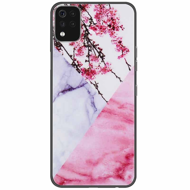 Deksel til LG K42 K52 K62 Q52 Case Soft Painted Wolf Silicone Black Covers For LG K62 Cases K 42 Shockproof Funda for LGK52